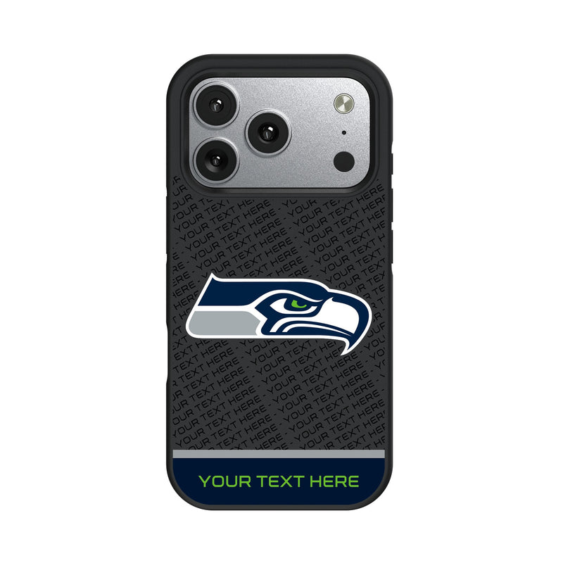 Seattle Seahawks Personalized EndZone Plus iPhone Bump Phone Case for Apple iPhone