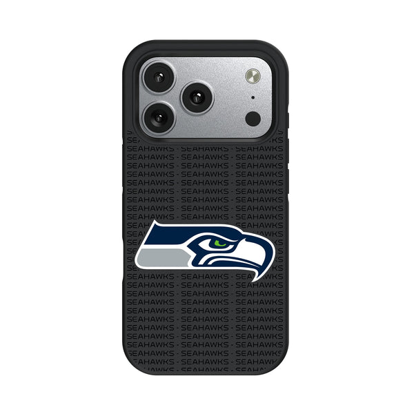 Seattle Seahawks Text Backdrop iPhone Bump Phone Case for Apple iPhone
