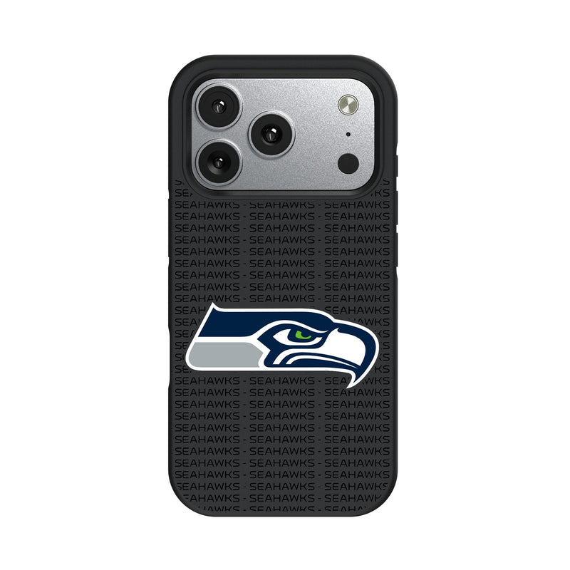 Seattle Seahawks Text Backdrop iPhone Bump Phone Case for Apple iPhone