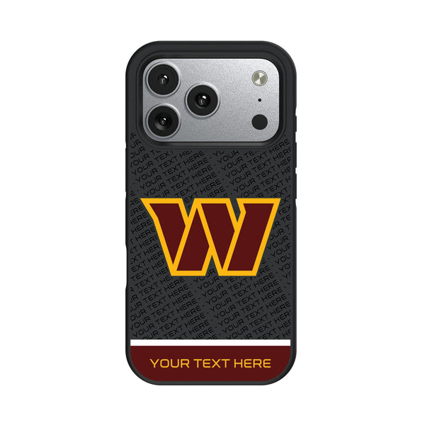 Washington Commanders Personalized EndZone Plus iPhone Bump Phone Case for Apple iPhone