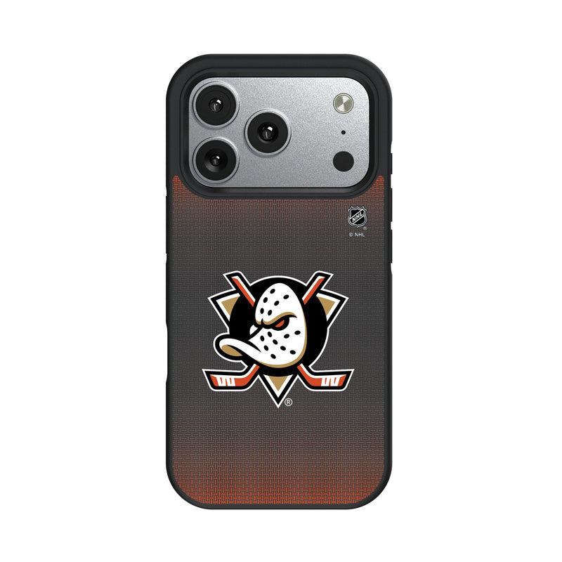 Anaheim Ducks Linen iPhone Bump Phone Case for Apple iPhone
