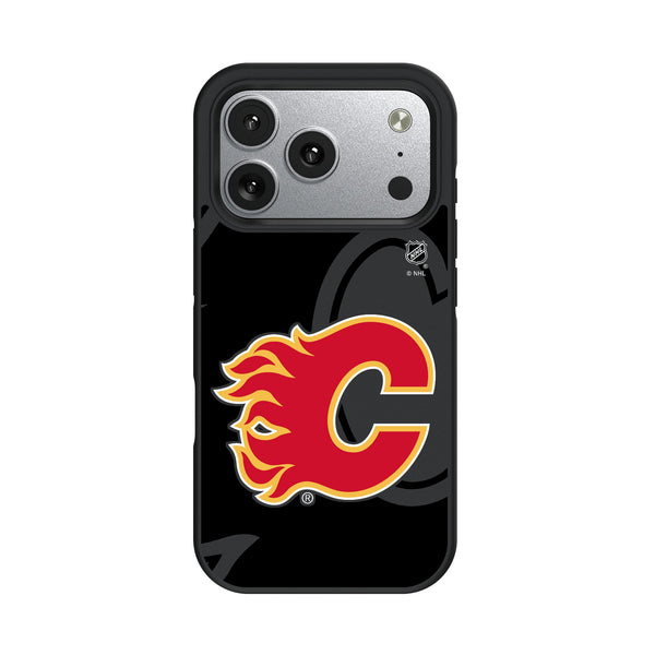Calgary Flames Monocolor Tilt iPhone Bump Phone Case for Apple iPhone