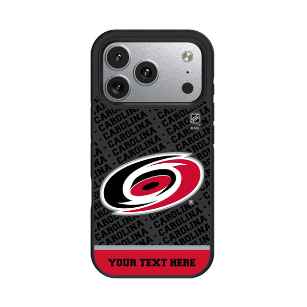 Carolina Hurricanes Personalized EndZone Plus iPhone Bump Phone Case for Apple iPhone