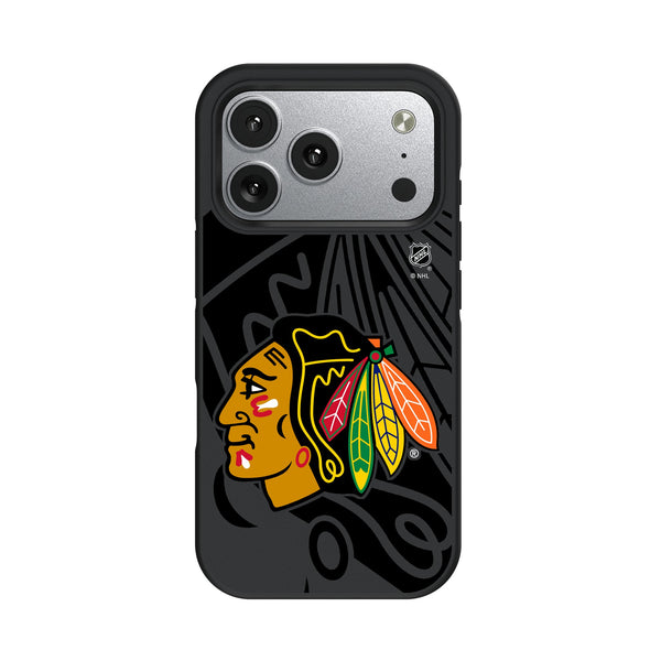 Chicago Blackhawks Monocolor Tilt iPhone Bump Phone Case for Apple iPhone