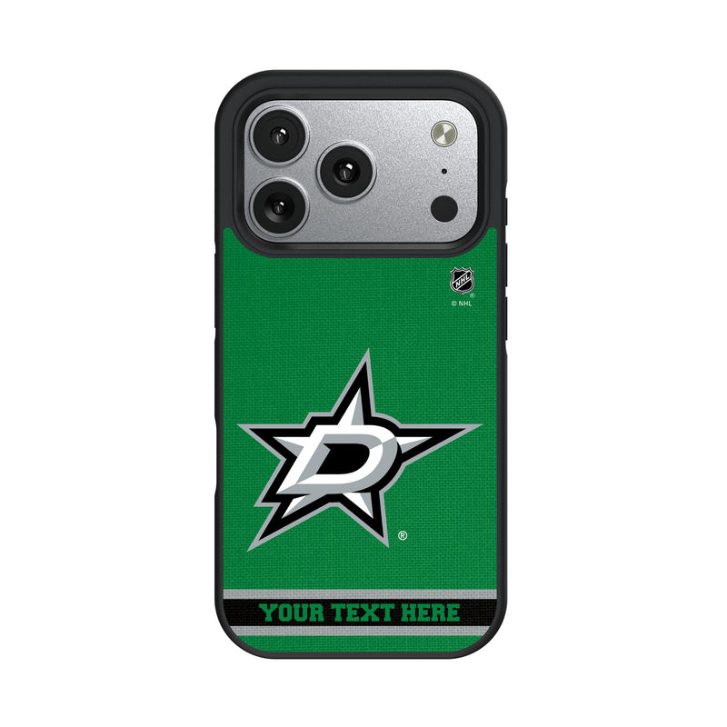Dallas Stars Personalized Stripe iPhone Bump Phone Case for Apple iPhone