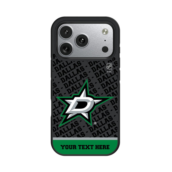 Dallas Stars Personalized EndZone Plus iPhone Bump Phone Case for Apple iPhone