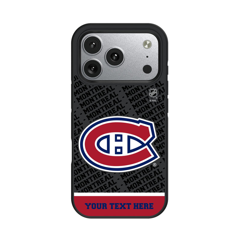 Montreal Canadiens Personalized EndZone Plus iPhone Bump Phone Case for Apple iPhone