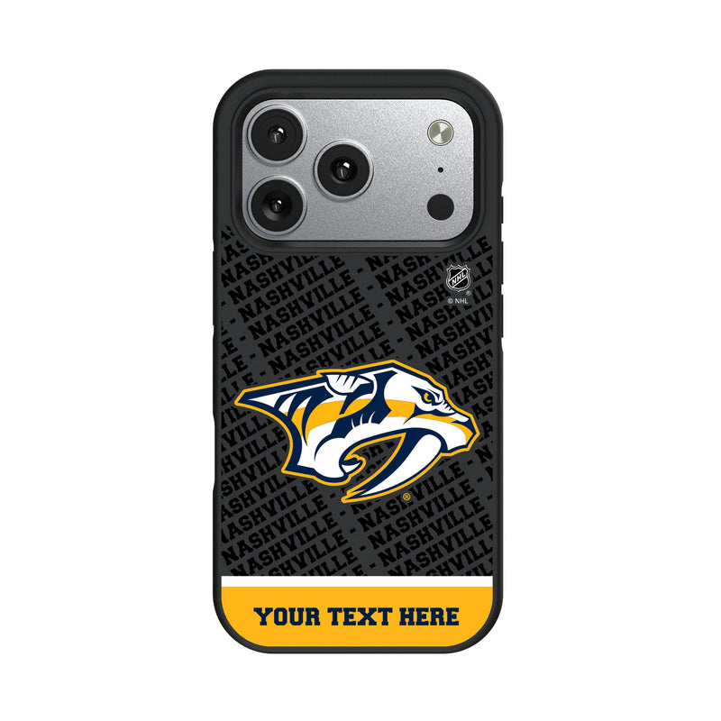 Nashville Predators Personalized EndZone Plus iPhone Bump Phone Case for Apple iPhone