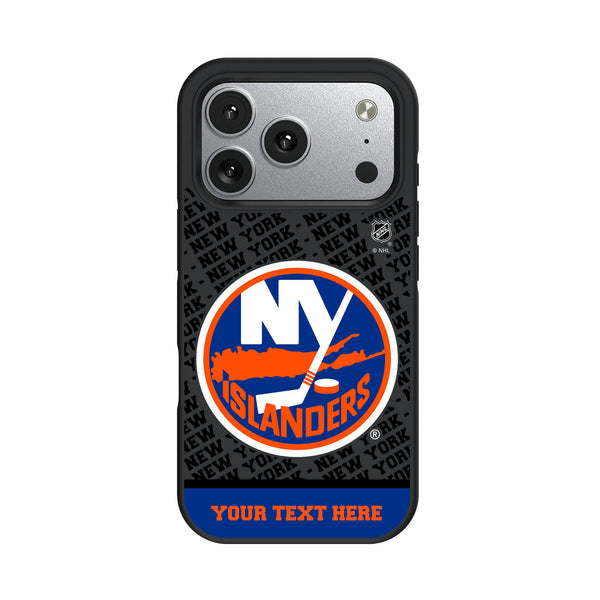 New York Islanders Personalized EndZone Plus iPhone Bump Phone Case for Apple iPhone