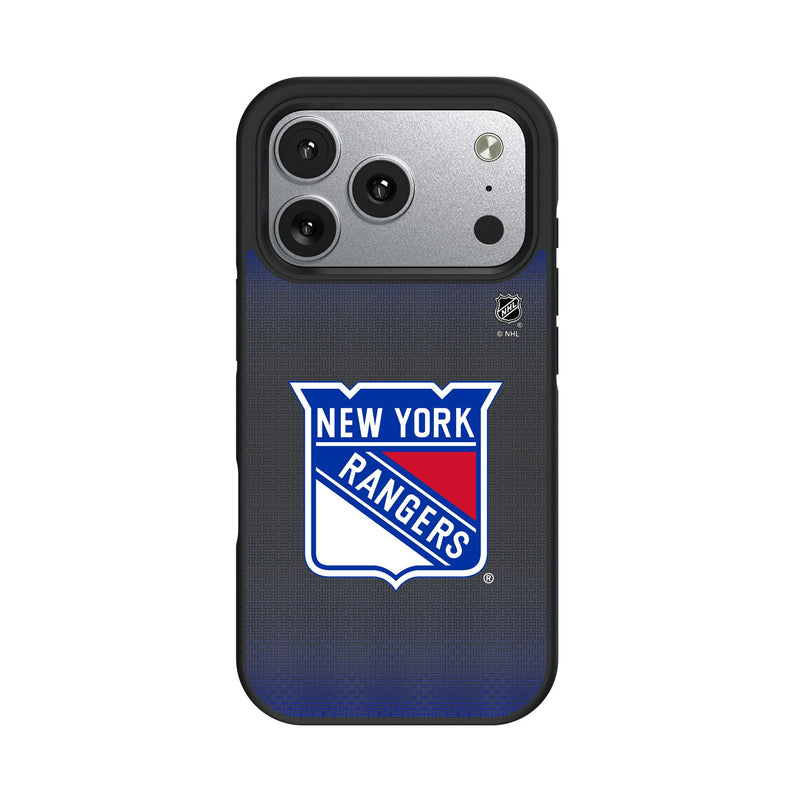 New York Rangers Linen iPhone Bump Phone Case for Apple iPhone