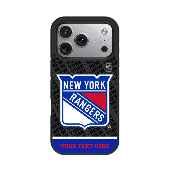 New York Rangers Personalized EndZone Plus iPhone Bump Phone Case for Apple iPhone