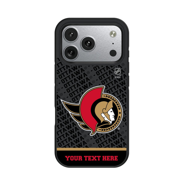 Ottawa Senators Personalized EndZone Plus iPhone Bump Phone Case for Apple iPhone