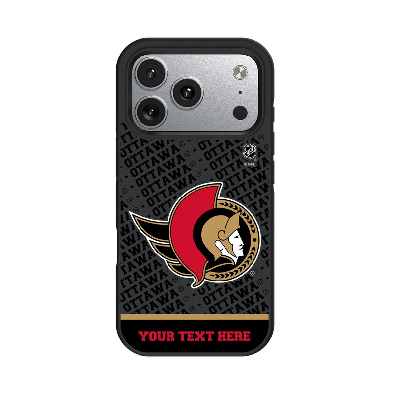Ottawa Senators Personalized EndZone Plus iPhone Bump Phone Case for Apple iPhone