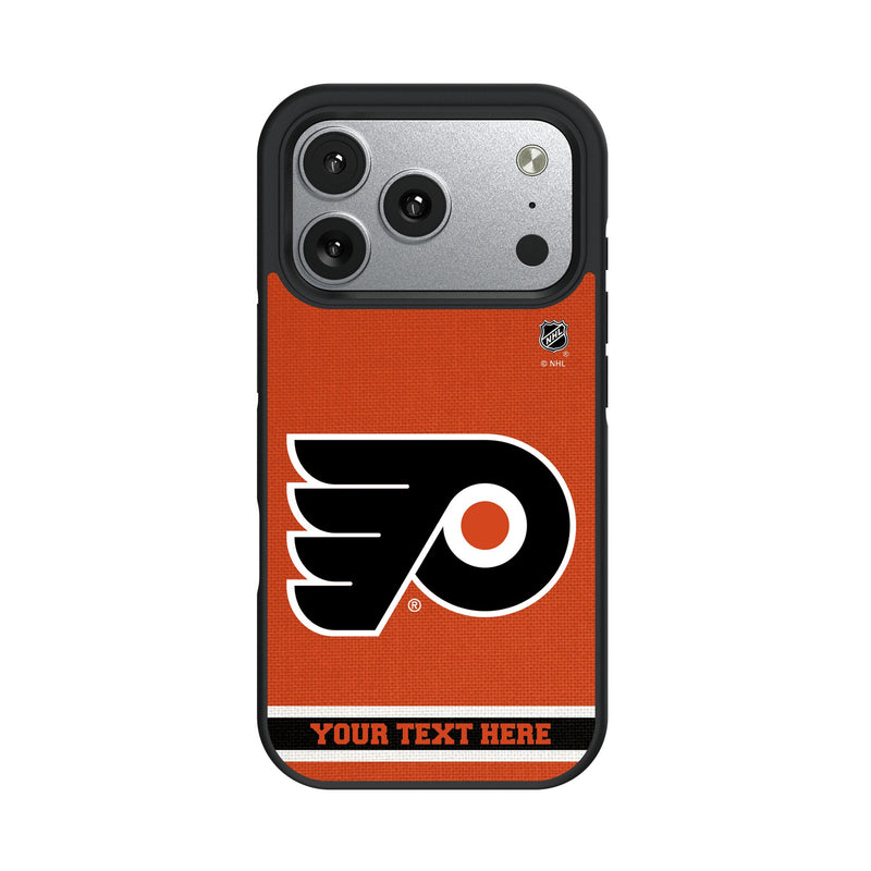 Philadelphia Flyers Personalized Stripe iPhone Bump Phone Case for Apple iPhone