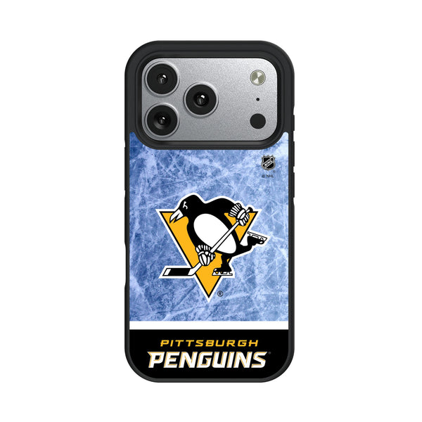Pittsburgh Penguins Ice Wordmark iPhone Bump Phone Case for Apple iPhone