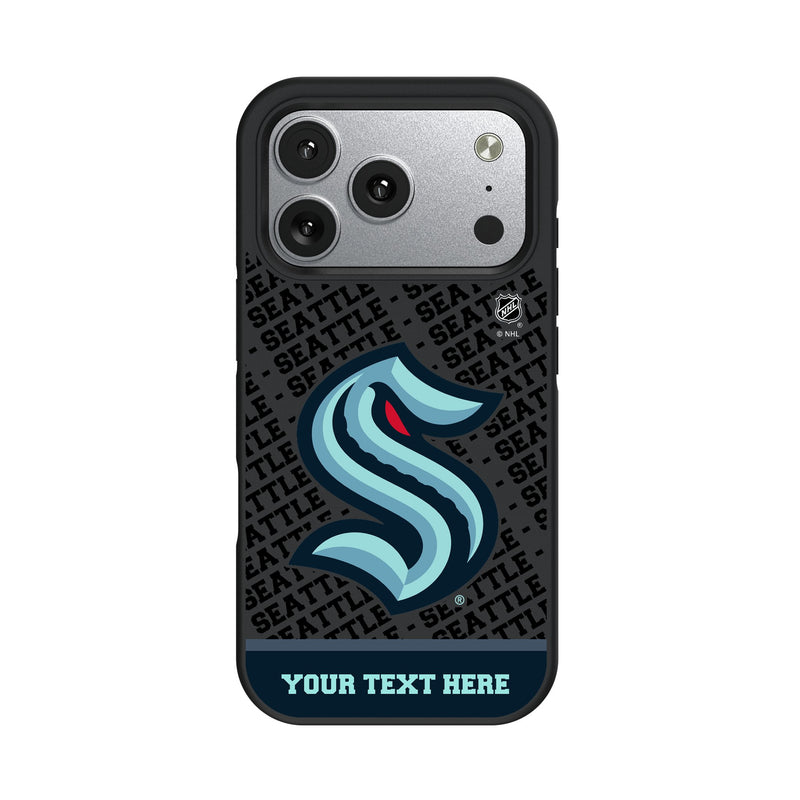 Seattle Kraken Personalized EndZone Plus iPhone Bump Phone Case for Apple iPhone