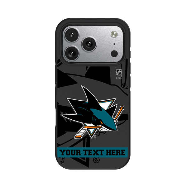 San Jose Sharks Personalized Tilt iPhone Bump Phone Case for Apple iPhone