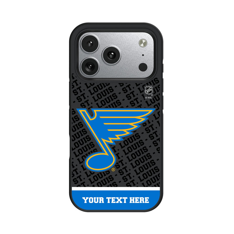 St. Louis Blues Personalized EndZone Plus iPhone Bump Phone Case for Apple iPhone