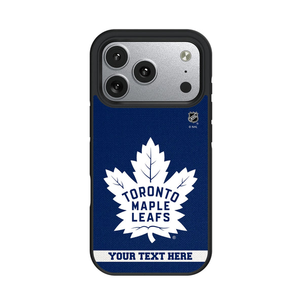 Toronto Maple Leafs Personalized Stripe iPhone Bump Phone Case for Apple iPhone