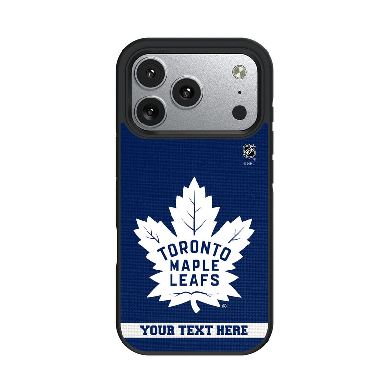 Toronto Maple Leafs Personalized Stripe iPhone Bump Phone Case for Apple iPhone