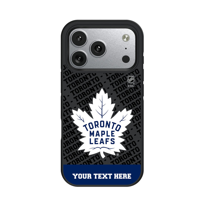 Toronto Maple Leafs Personalized EndZone Plus iPhone Bump Phone Case for Apple iPhone