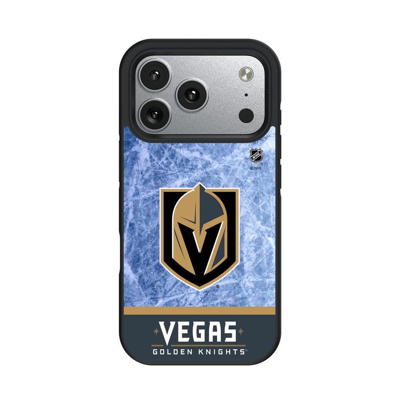 Vegas Golden Knights Ice Wordmark iPhone Bump Phone Case for Apple iPhone