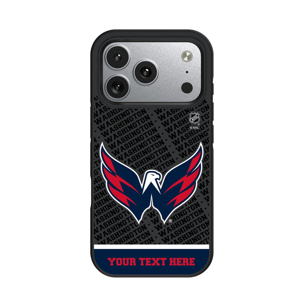 Washington Capitals Personalized EndZone Plus iPhone Bump Phone Case for Apple iPhone