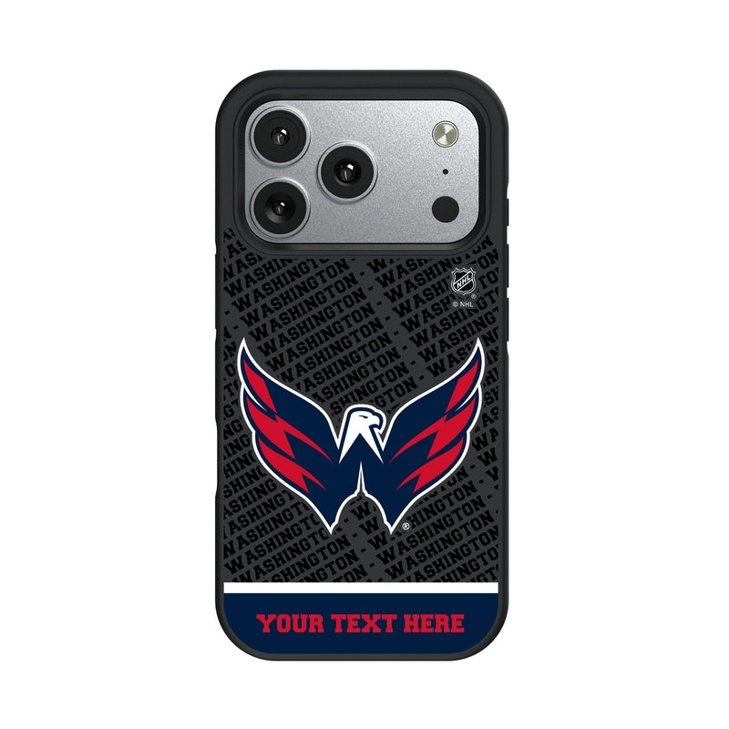 Washington Capitals Personalized EndZone Plus iPhone Bump Phone Case for Apple iPhone