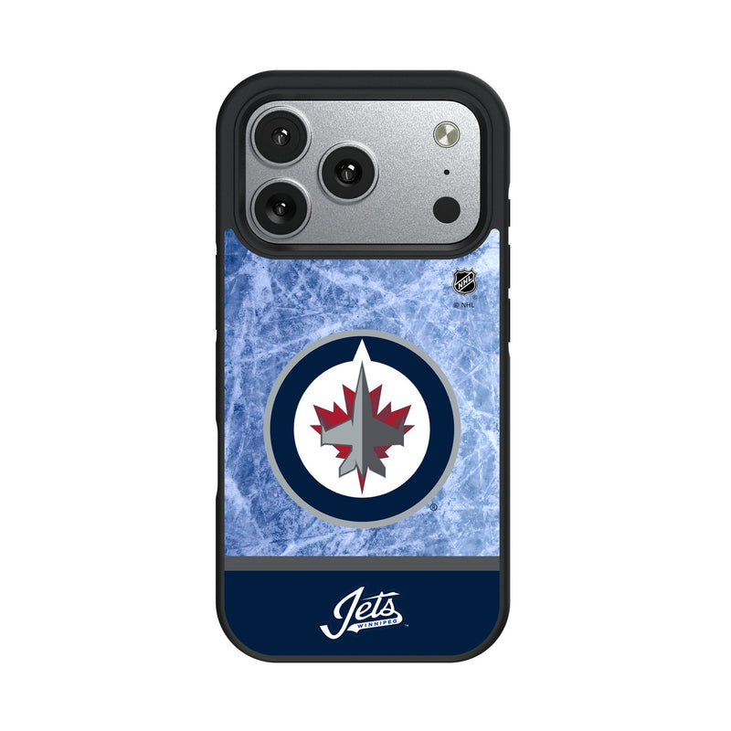 Winnipeg Jets Ice Wordmark iPhone Bump Phone Case for Apple iPhone