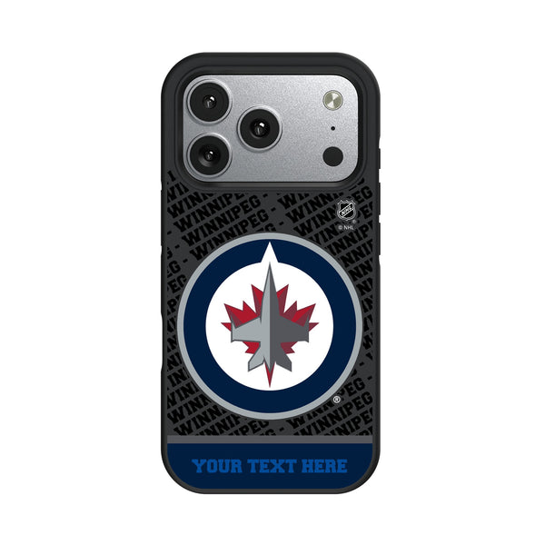 Winnipeg Jets Personalized EndZone Plus iPhone Bump Phone Case for Apple iPhone
