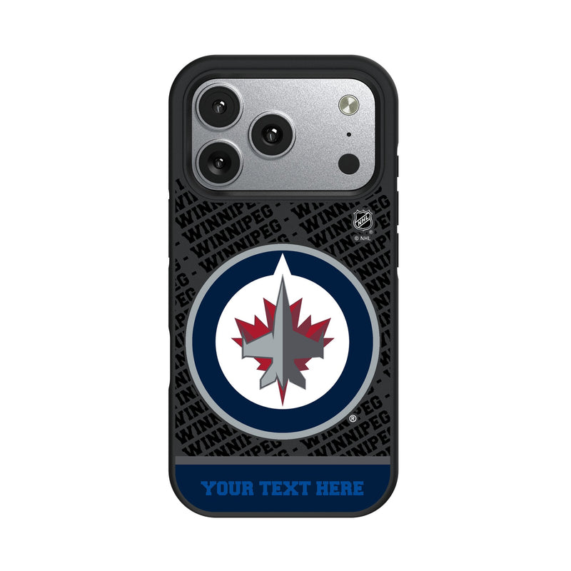 Winnipeg Jets Personalized EndZone Plus iPhone Bump Phone Case for Apple iPhone