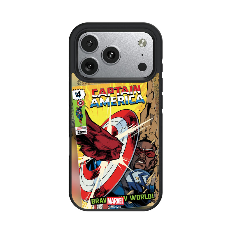 Marvel Avengers Sam Wilson Captain America Classic Cover iPhone Bump Phone Case for Apple iPhone