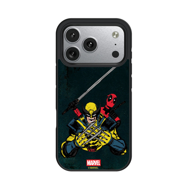 Marvel Deadpool Wolverine Badge iPhone Bump Phone Case for Apple iPhone