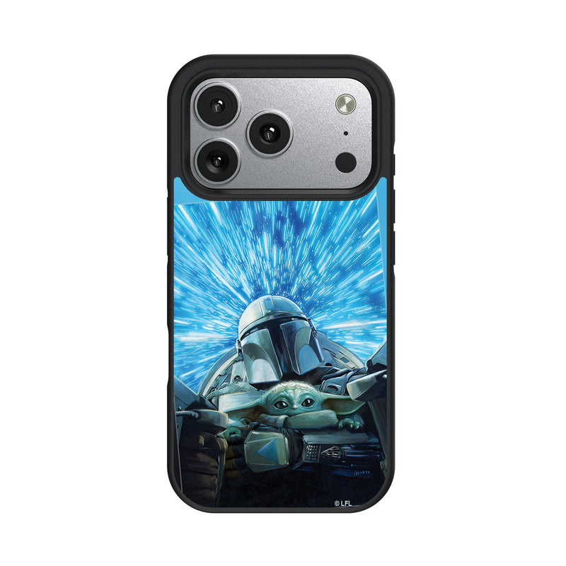 Star Wars: The Mandalorian Grogu and Din Djarin Portrait iPhone Bump Phone Case for Apple iPhone