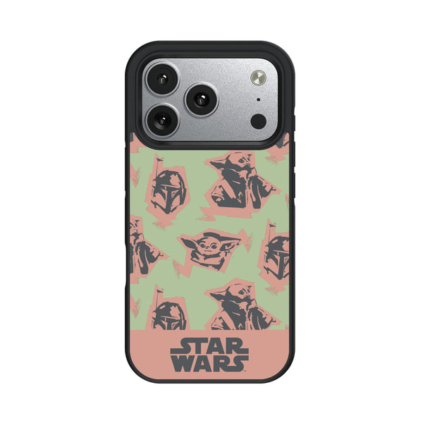 Star Wars: The Mandalorian Grogu Pattern iPhone Bump Phone Case for Apple iPhone
