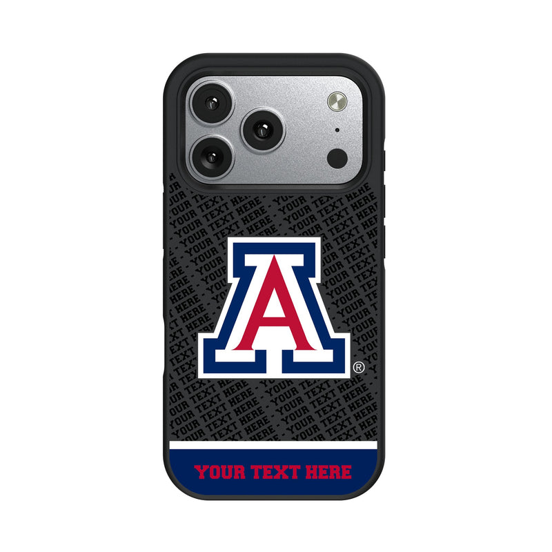 University of Arizona Wildcats Personalized EndZone Plus iPhone Bump Phone Case for Apple iPhone