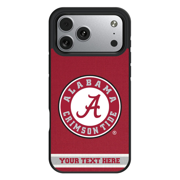 University of Alabama Crimson Tide Personalized Stripe iPhone Bump Phone Case for Apple iPhone