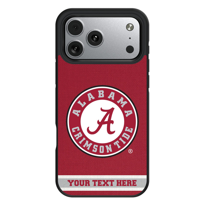 University of Alabama Crimson Tide Personalized Stripe iPhone Bump Phone Case for Apple iPhone