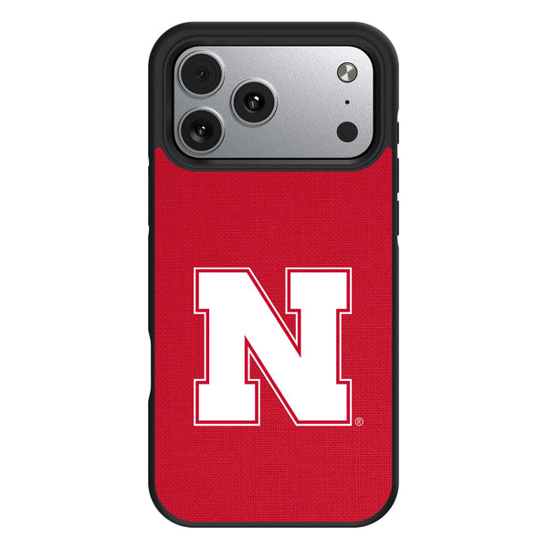 University of Nebraska Huskers Block N Solid iPhone Bump Phone Case for Apple iPhone