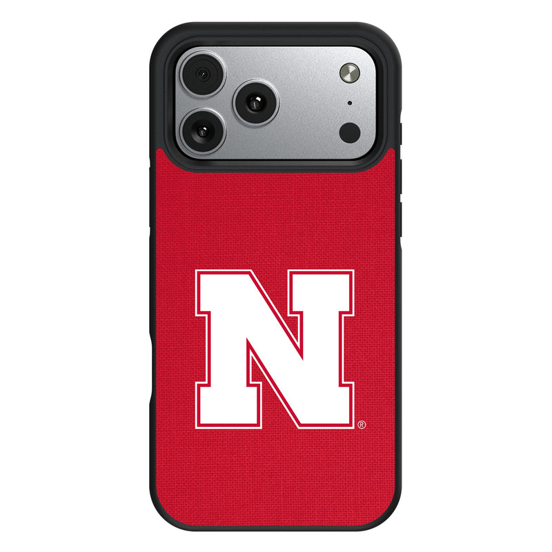 University of Nebraska Huskers Block N Solid iPhone Bump Phone Case for Apple iPhone