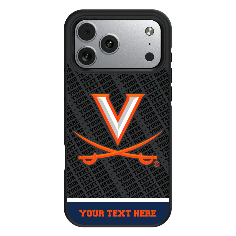 University of Virginia Cavaliers Personalized EndZone Plus iPhone Bump Phone Case for Apple iPhone