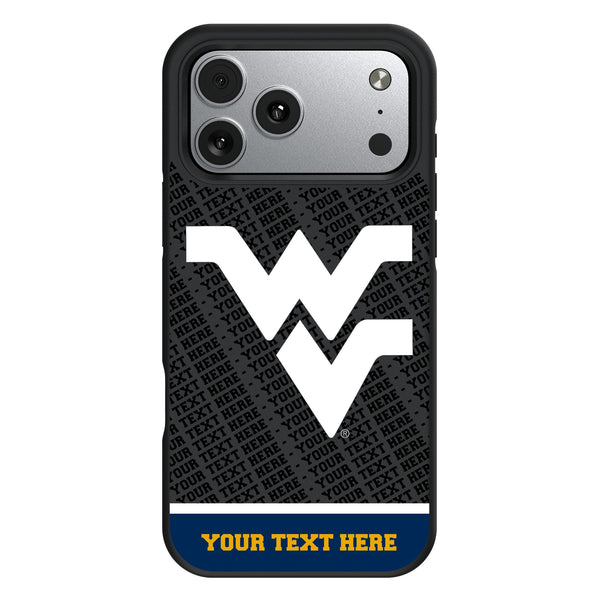 West Virginia University Mountaineers Personalized EndZone Plus iPhone Bump Phone Case for Apple iPhone