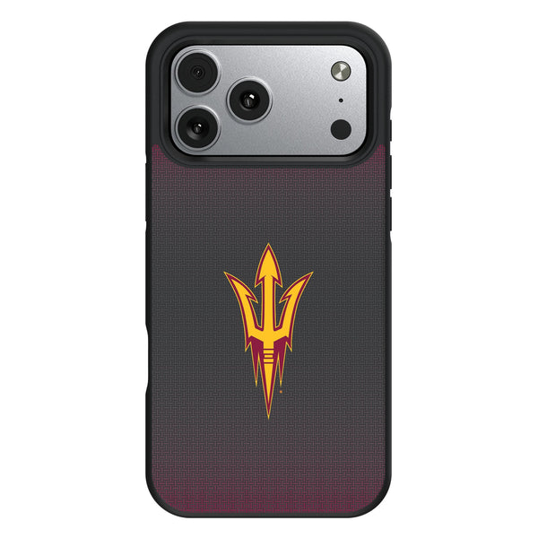 Arizona State University Sun Devils Linen iPhone Bump Phone Case for Apple iPhone