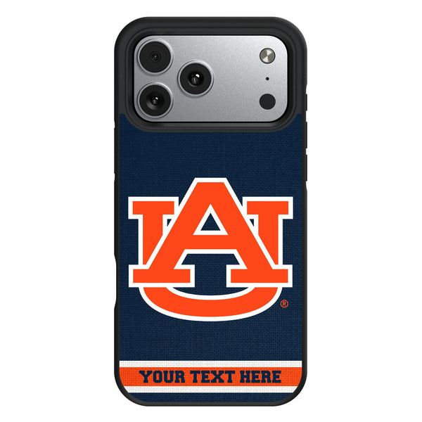 University of Auburn Tigers Personalized Stripe iPhone Bump Phone Case for Apple iPhone