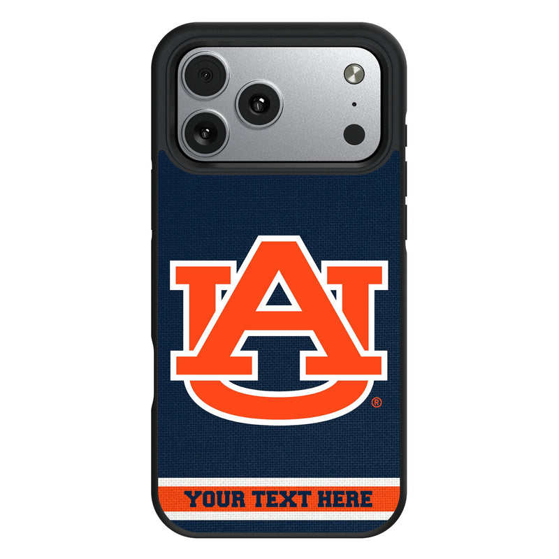 University of Auburn Tigers Personalized Stripe iPhone Bump Phone Case for Apple iPhone