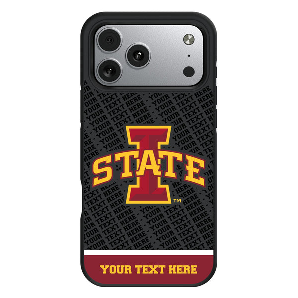 Iowa State University Cyclones Personalized EndZone Plus iPhone Bump Phone Case for Apple iPhone