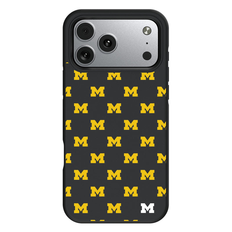 University of Michigan Wolverines Fashion Pattern iPhone Bump Phone Case for Apple iPhone