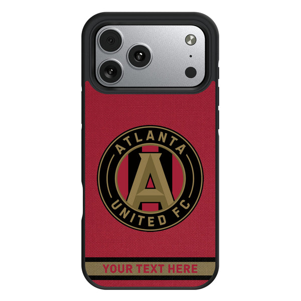 Atlanta United FC Personalized Stripe iPhone Bump Phone Case for Apple iPhone