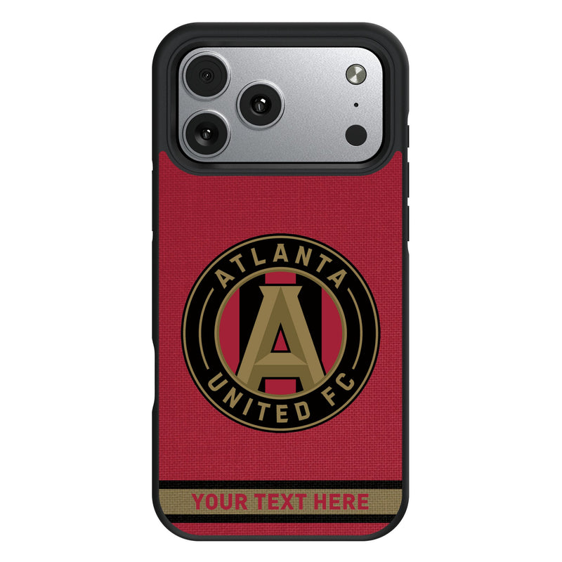 Atlanta United FC Personalized Stripe iPhone Bump Phone Case for Apple iPhone