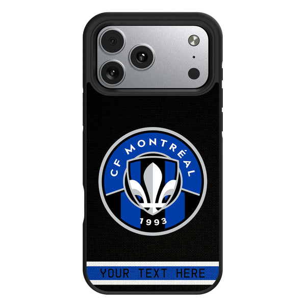 CF Montreal Personalized Stripe iPhone Bump Phone Case for Apple iPhone